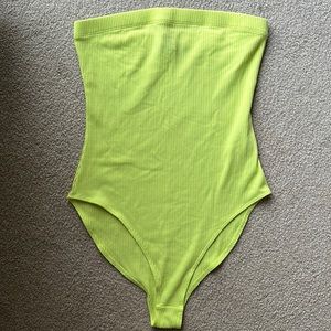 Neon Green/Yellow Tubetop BodySuit